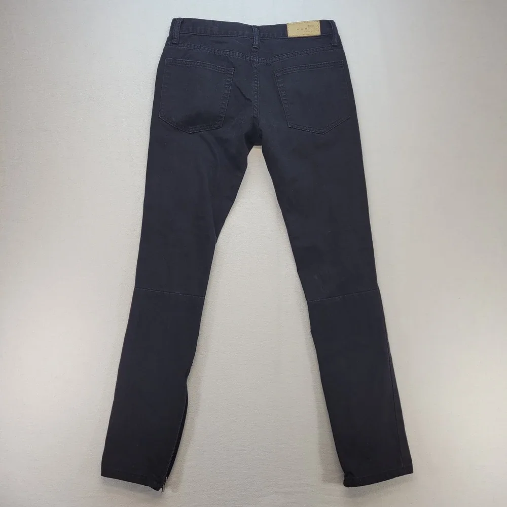 Mnml‎ Jeans Mens 29x31 Black Skinny Ankle Zip Distressed Streetwear Denim